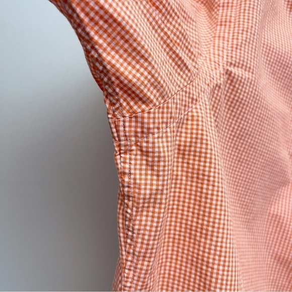 Ralph Lauren Custom Fit Orange Micro Plaid Long Sleeve Button Down Mens Size XL - Picture 9 of 9